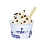 Sundae Crispy white chocolate brownie,Angelo;Normaal 2,85 - Groot 3,35
